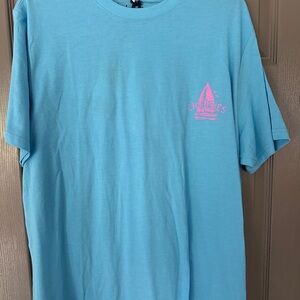 Chubbies Sky Blue Tee with Pink Detail